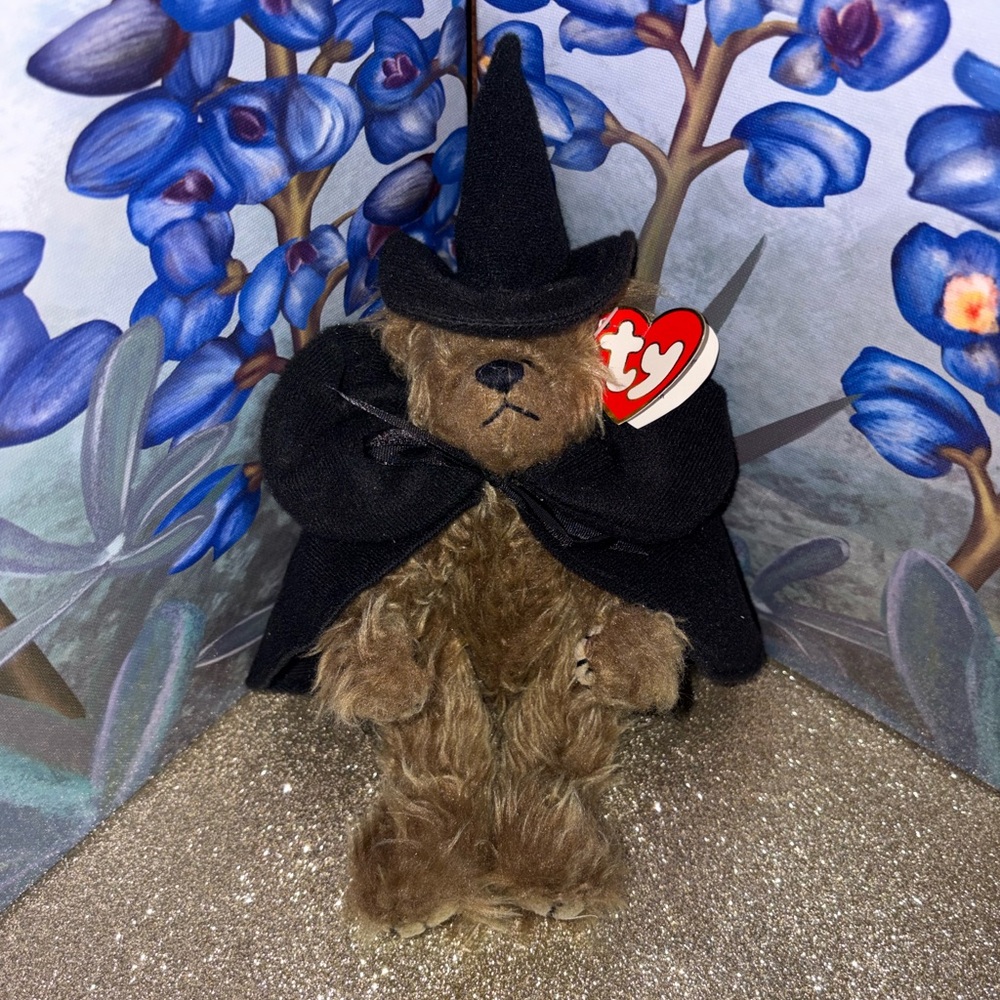 Ty Witch Bear with Black Hat and Cloak